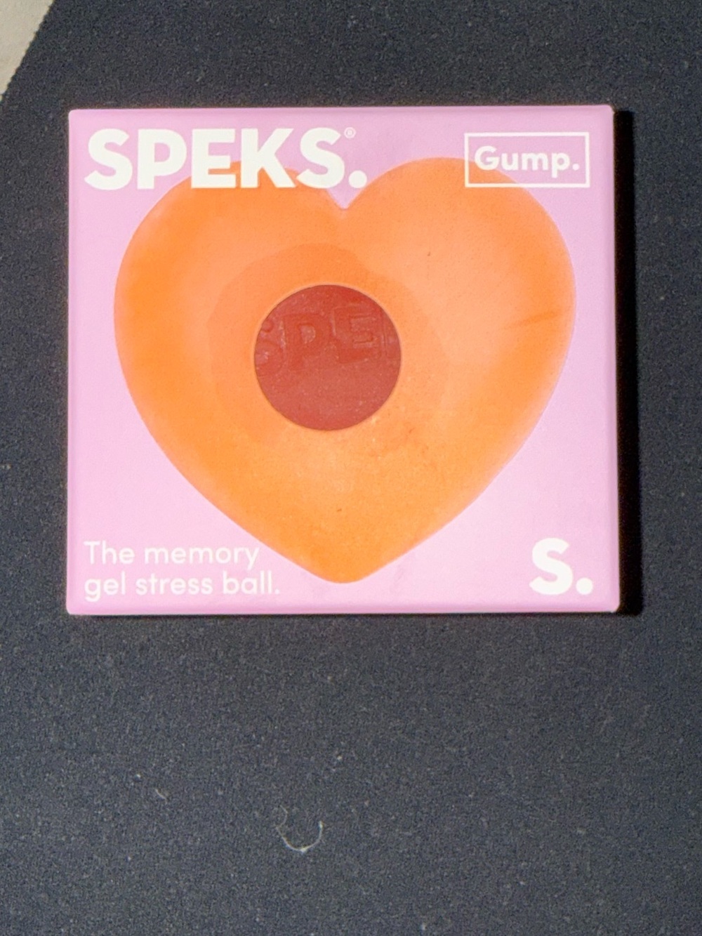 SPEKS Heart Memory Gel Stress Ball in the color rose